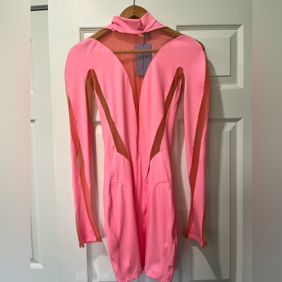 Mugler x H&M Spiral Mesh Mini Dress - Picture 2 of 8